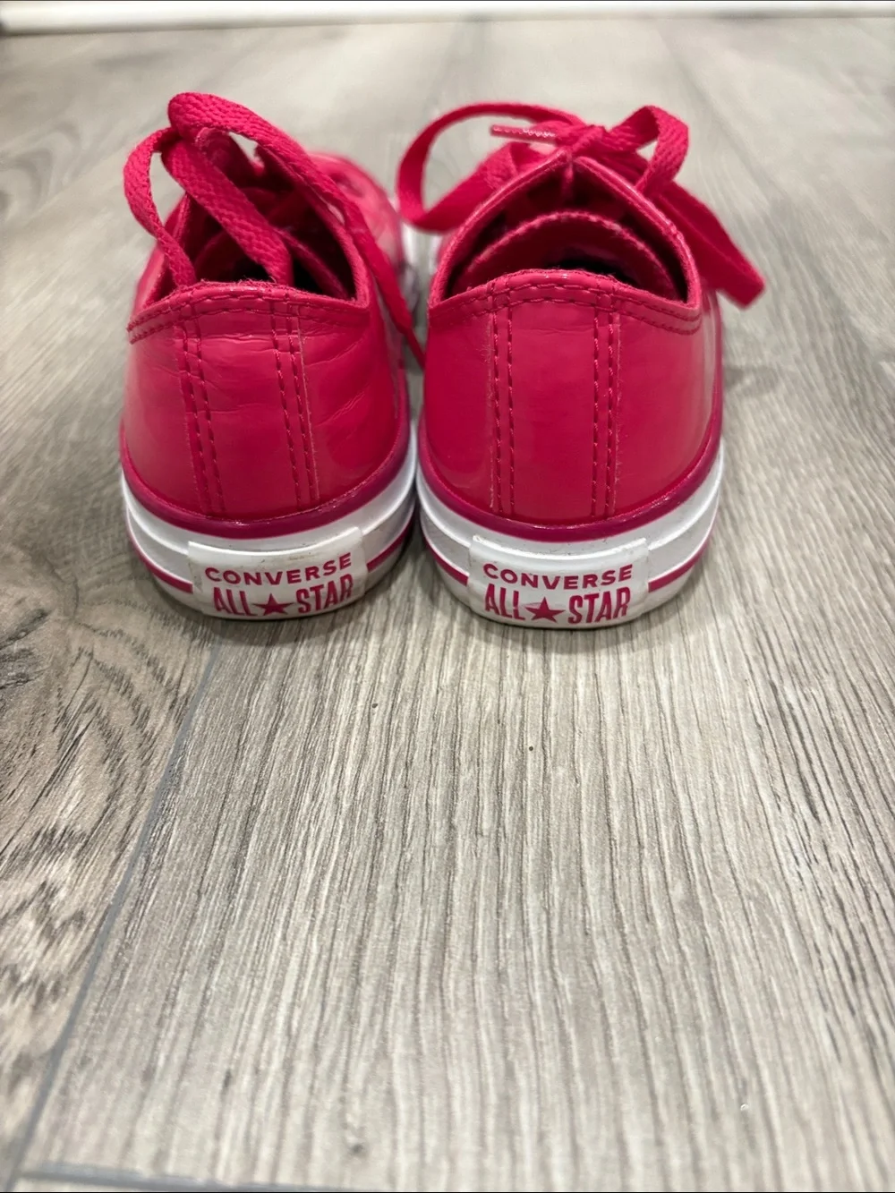 Converse Kids Hot Pink Canvas Lace-Up Sneakers